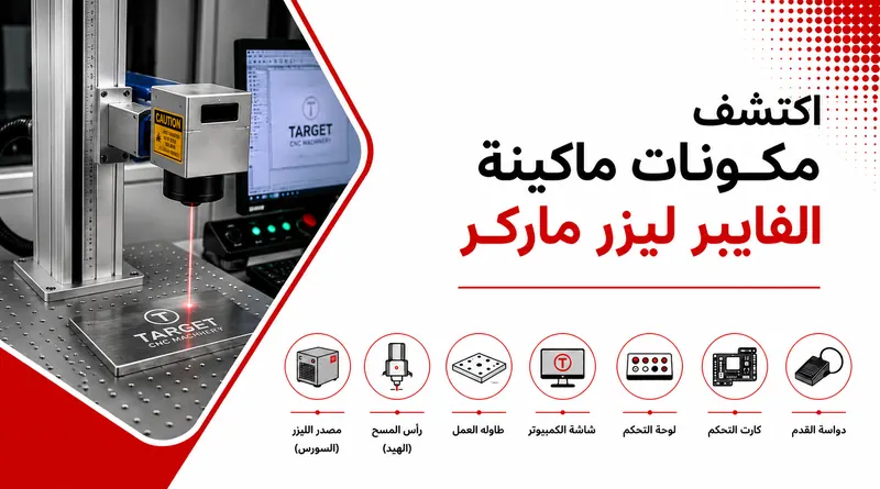 اكتشف مكونات ماكينة الفايبر ليزر ماركر