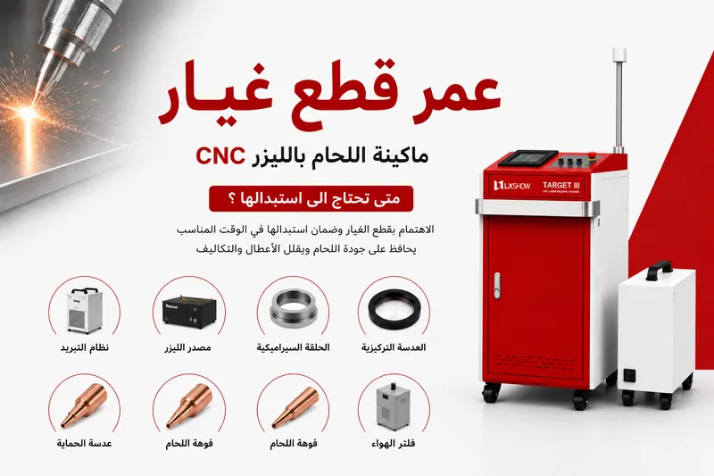 عمر قطع غيار ماكينة اللحام بالليزر CNC.. متى تحتاج إلى استبدالها؟