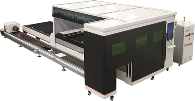 SLT-SERIES PROTECTIVE EXCHANGE TABLE METAL SHEET _ TUBE LASER CUTTING MACHINE